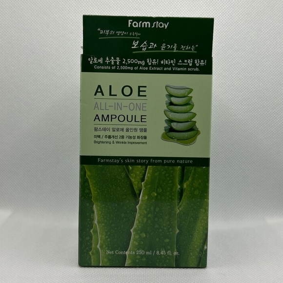 🍀 Farm Stay 🍀 Aloe All-in-One Ampoule Brightening Wrinkle Skin Korea 🍀24 - Picture 1 of 4